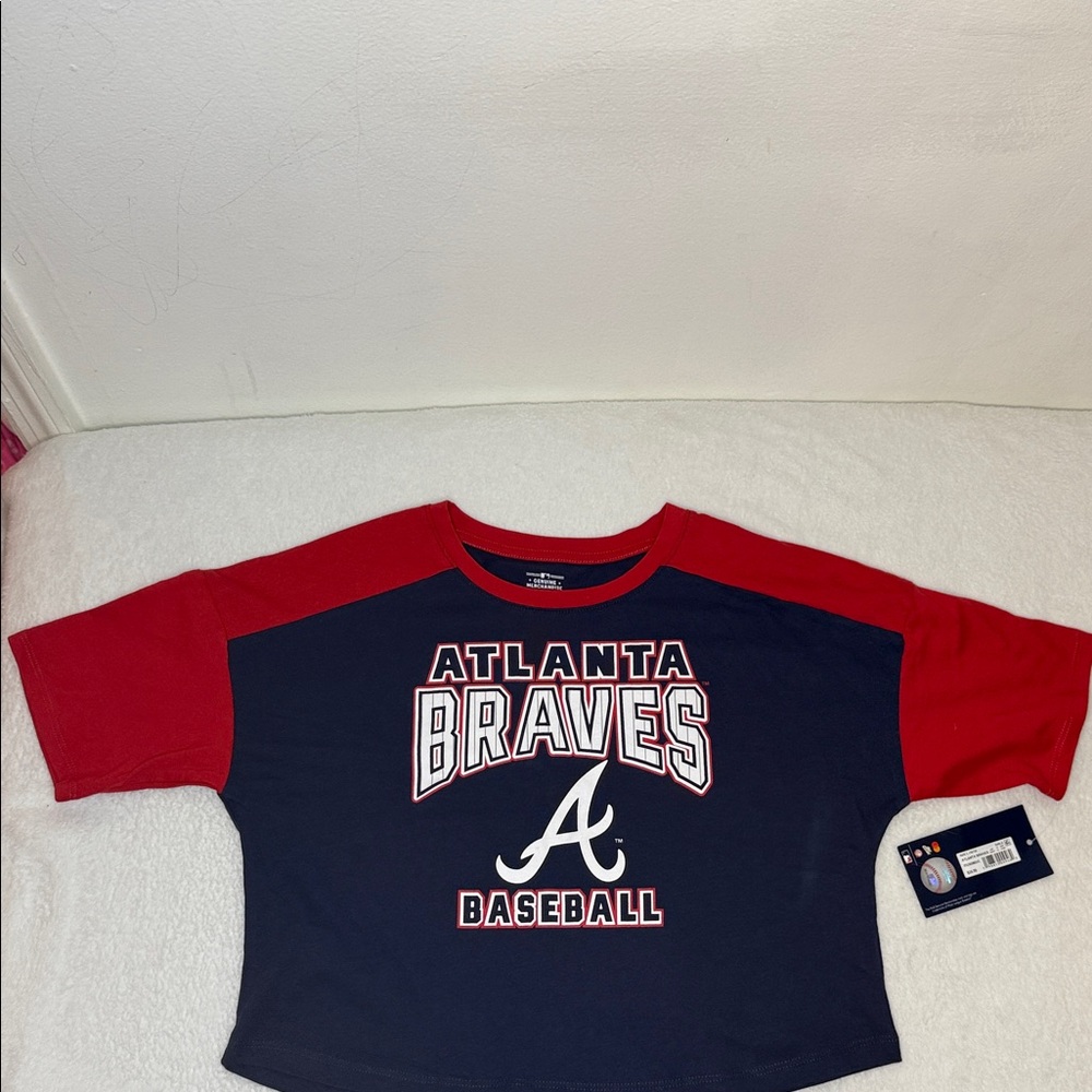 Genuine Merchandise Atlanta Braves Kids Tee - Red and Navy
